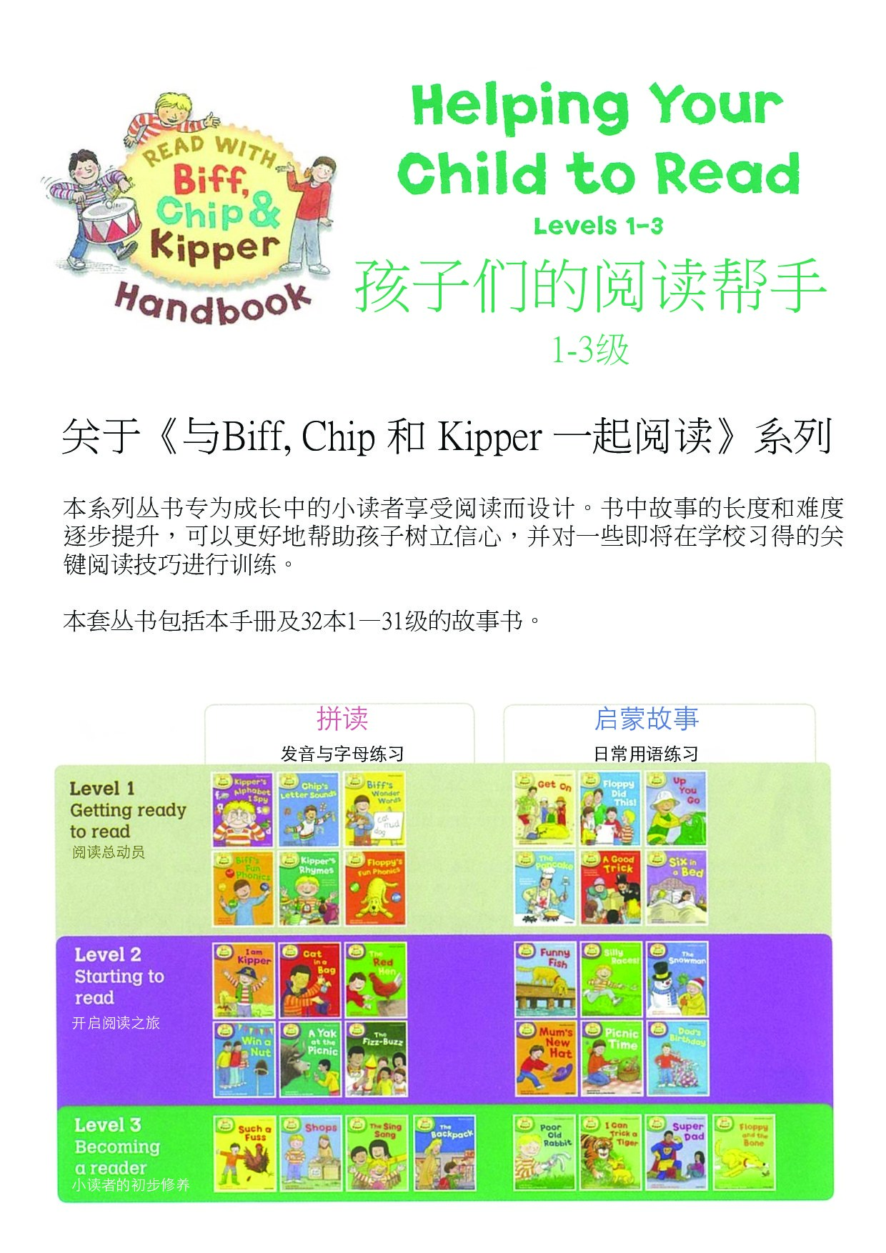 牛津树1到3阶家长指导手册中文版