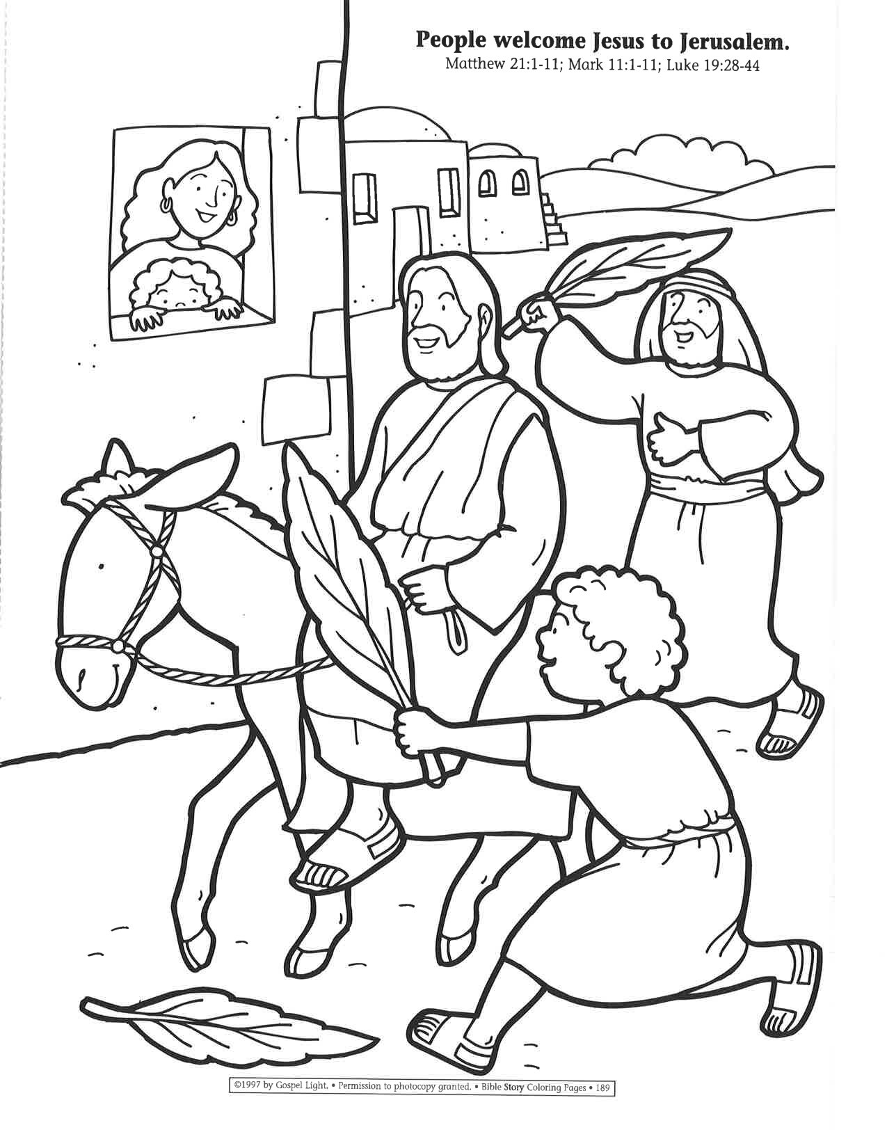Holy Week Coloring Pages