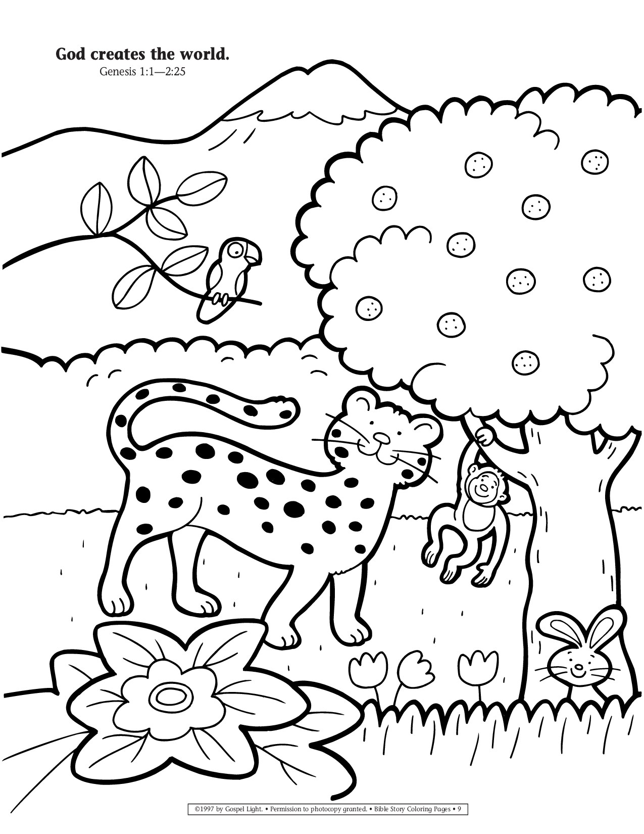 52 Free Bible Coloring Pages for Kids from Popular Stories