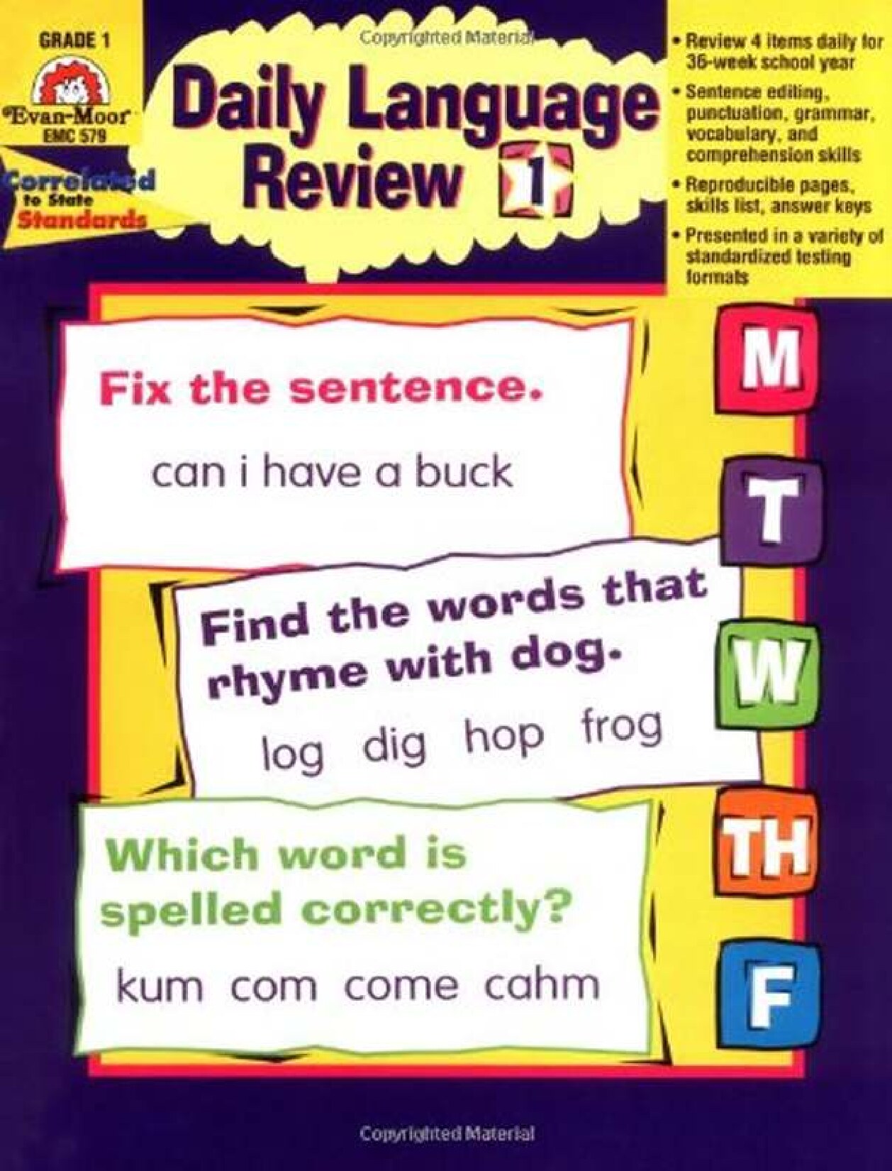 Daily Language Review Grade 1 Old Version