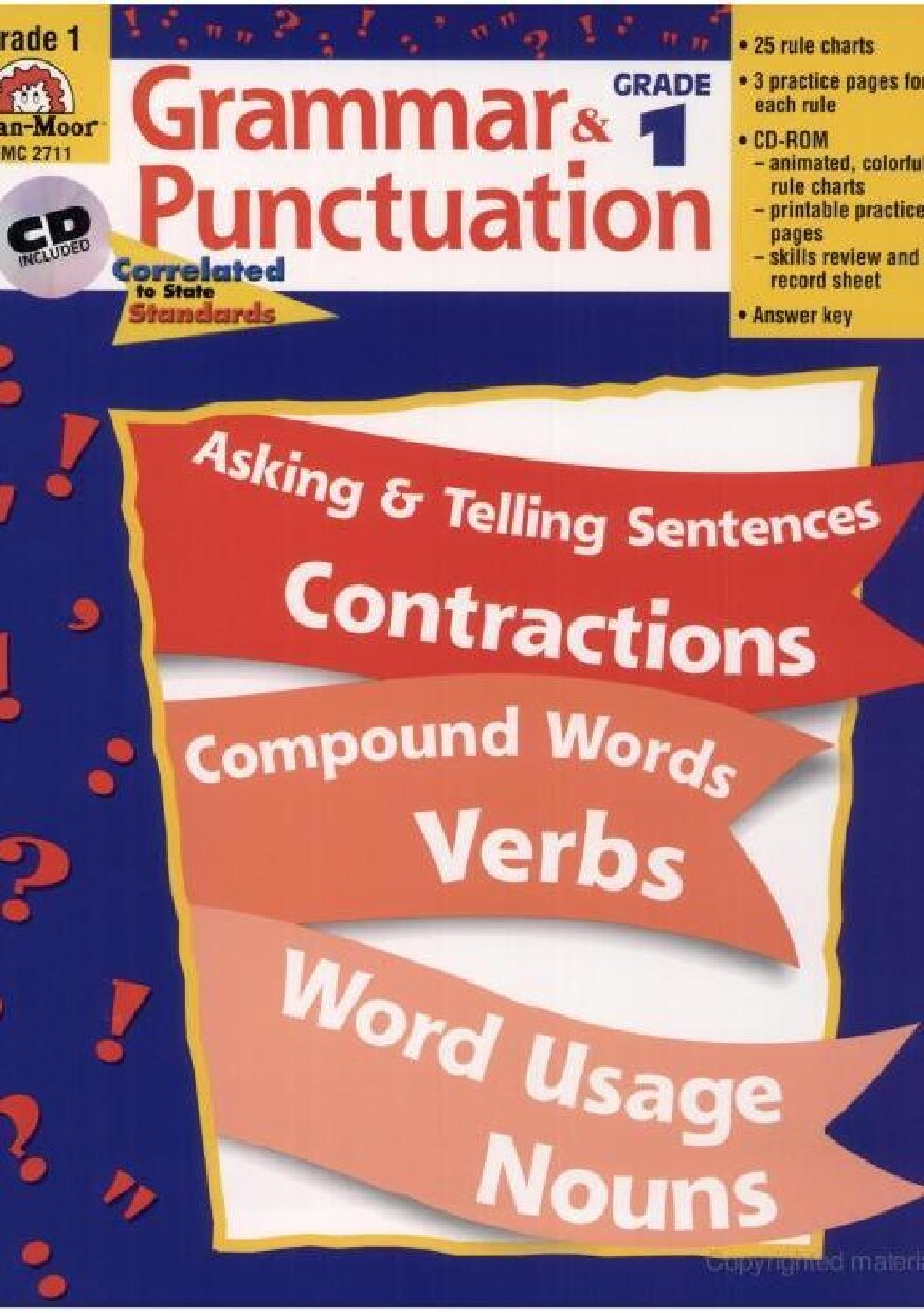 Grammar & Punctuation, Grade 1
