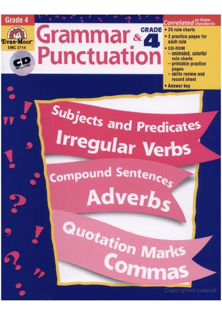 Grammar & Punctuation, Grade 4