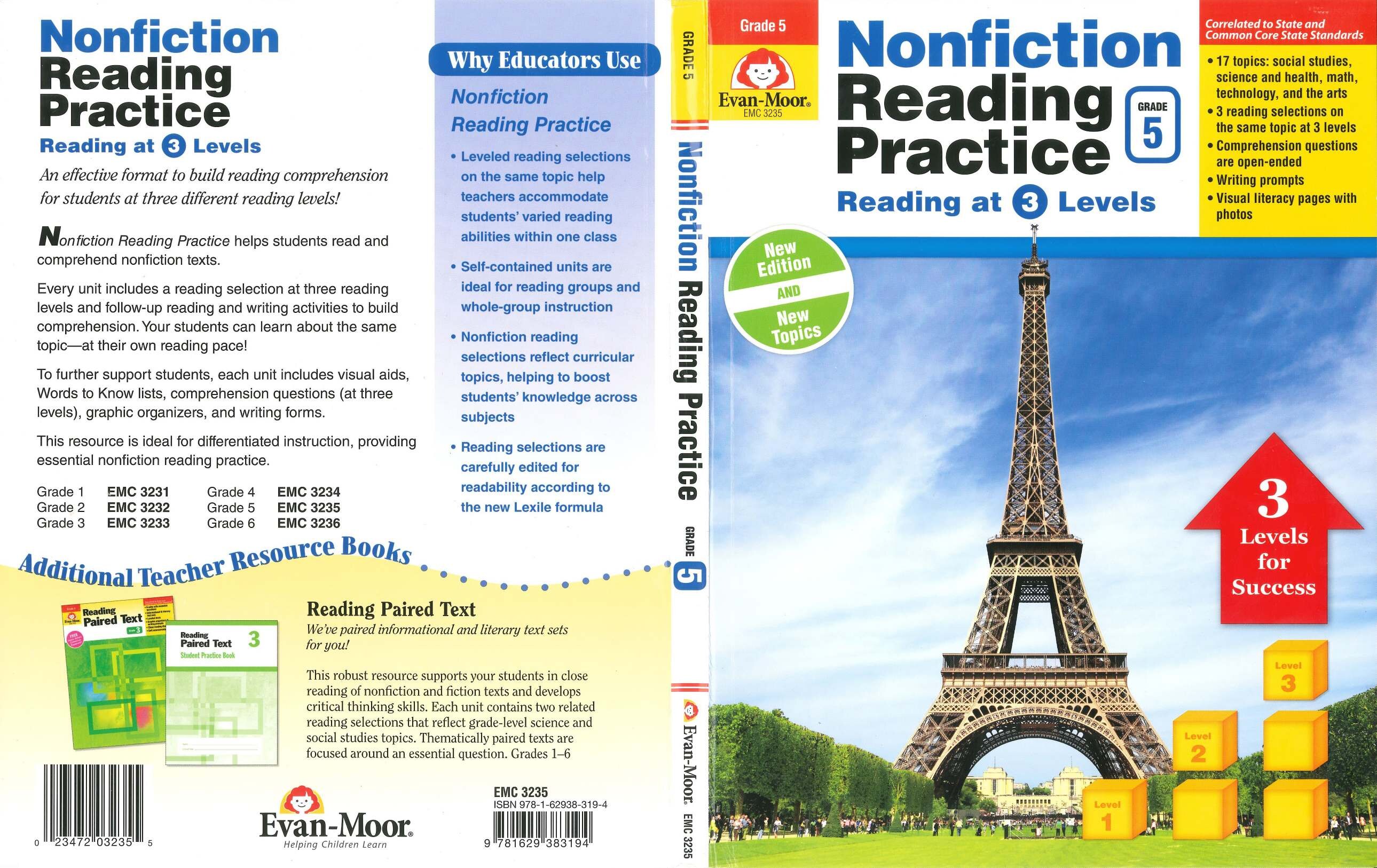 Nonfiction Reading Practice, Grade 5