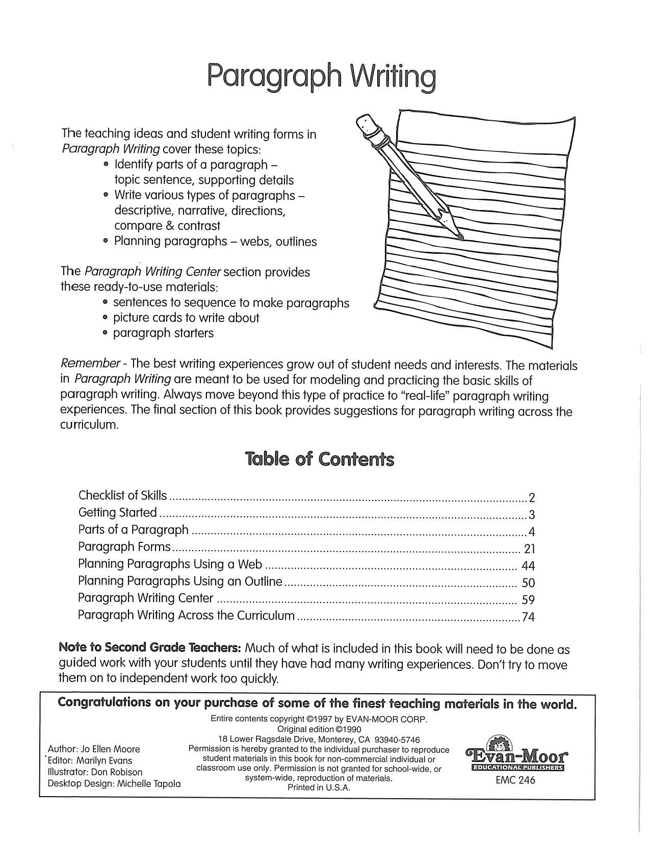 Paragraph Writing Grade 2-4