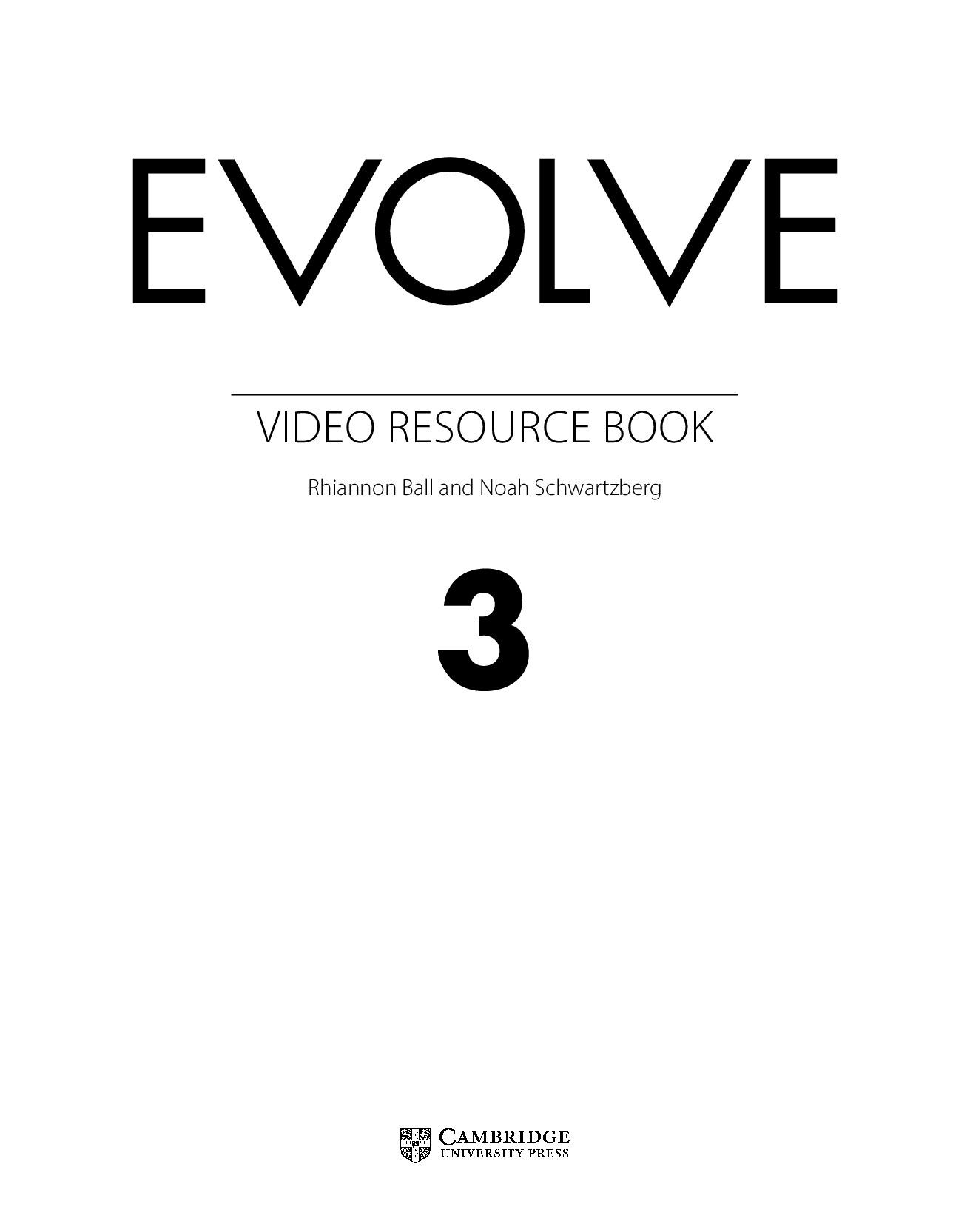 Evolve Level 3 Video Resource Book