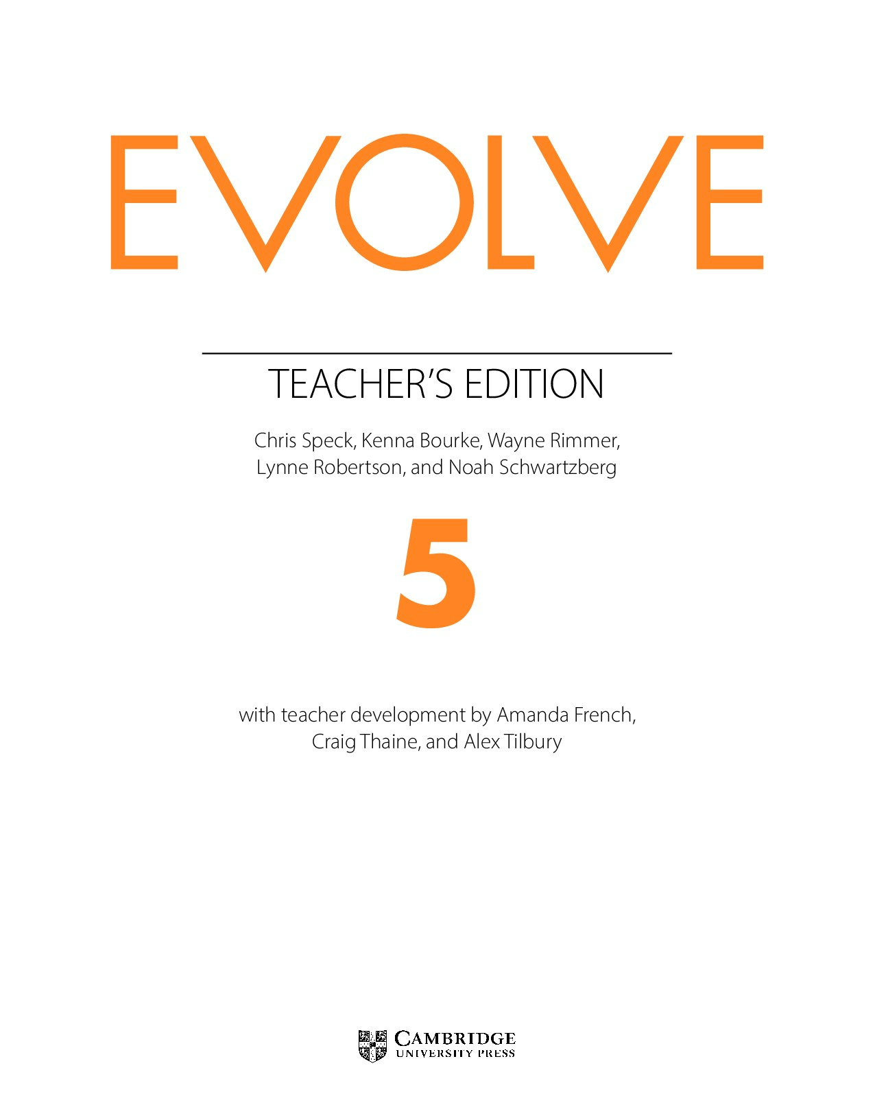 Evolve Level 5 Teacher Book