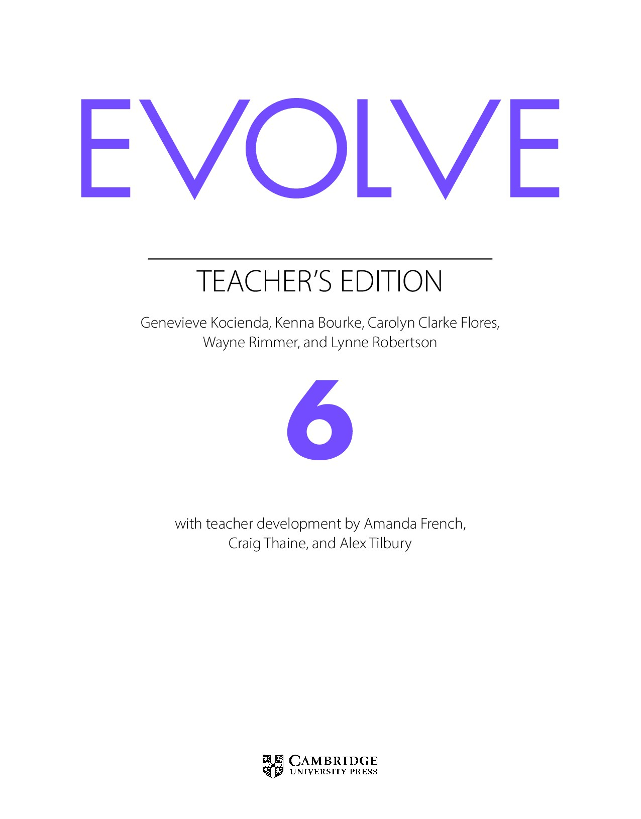 Evolve Level 6 Teacher Book