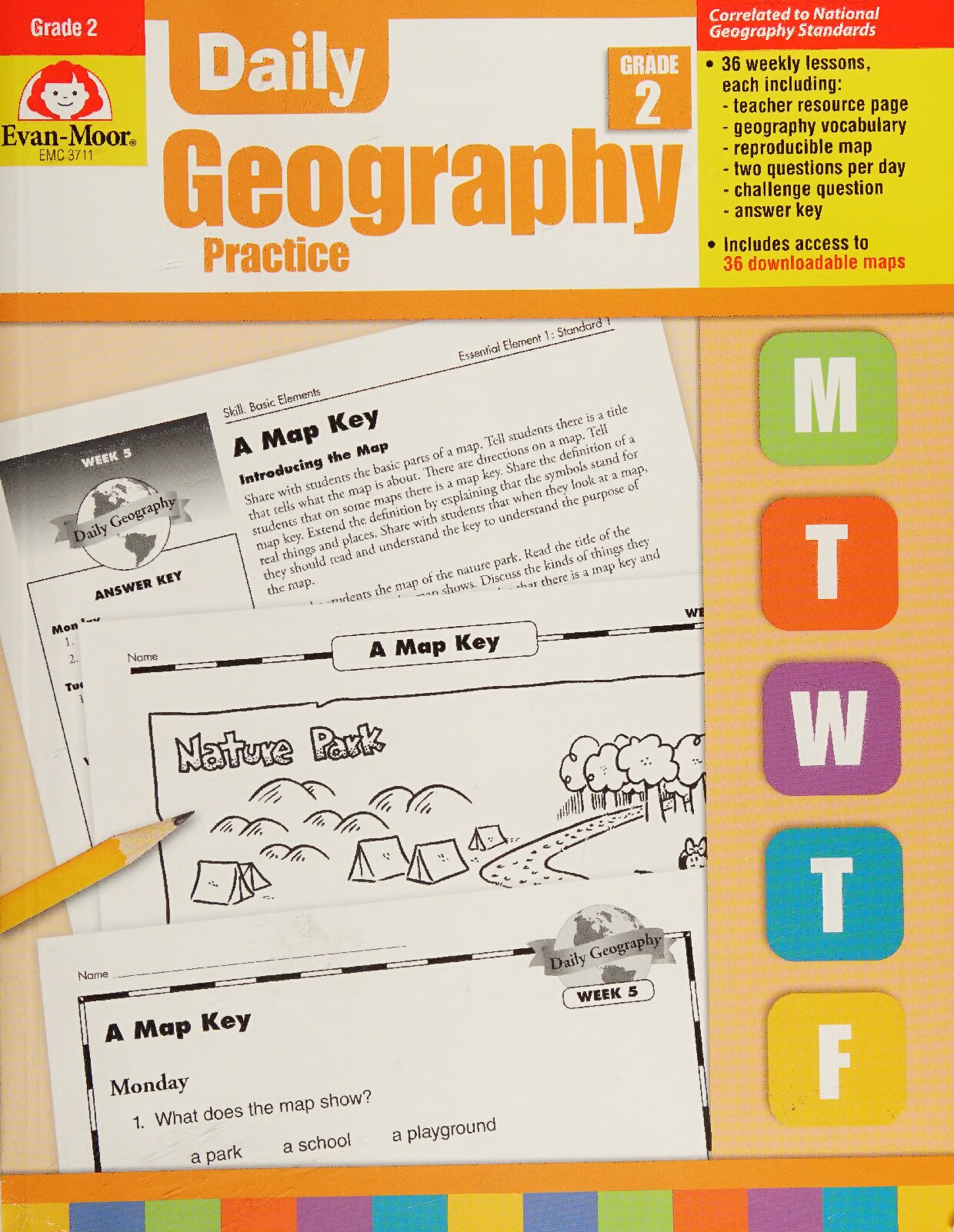 Daily Geography Practice, Grade 2