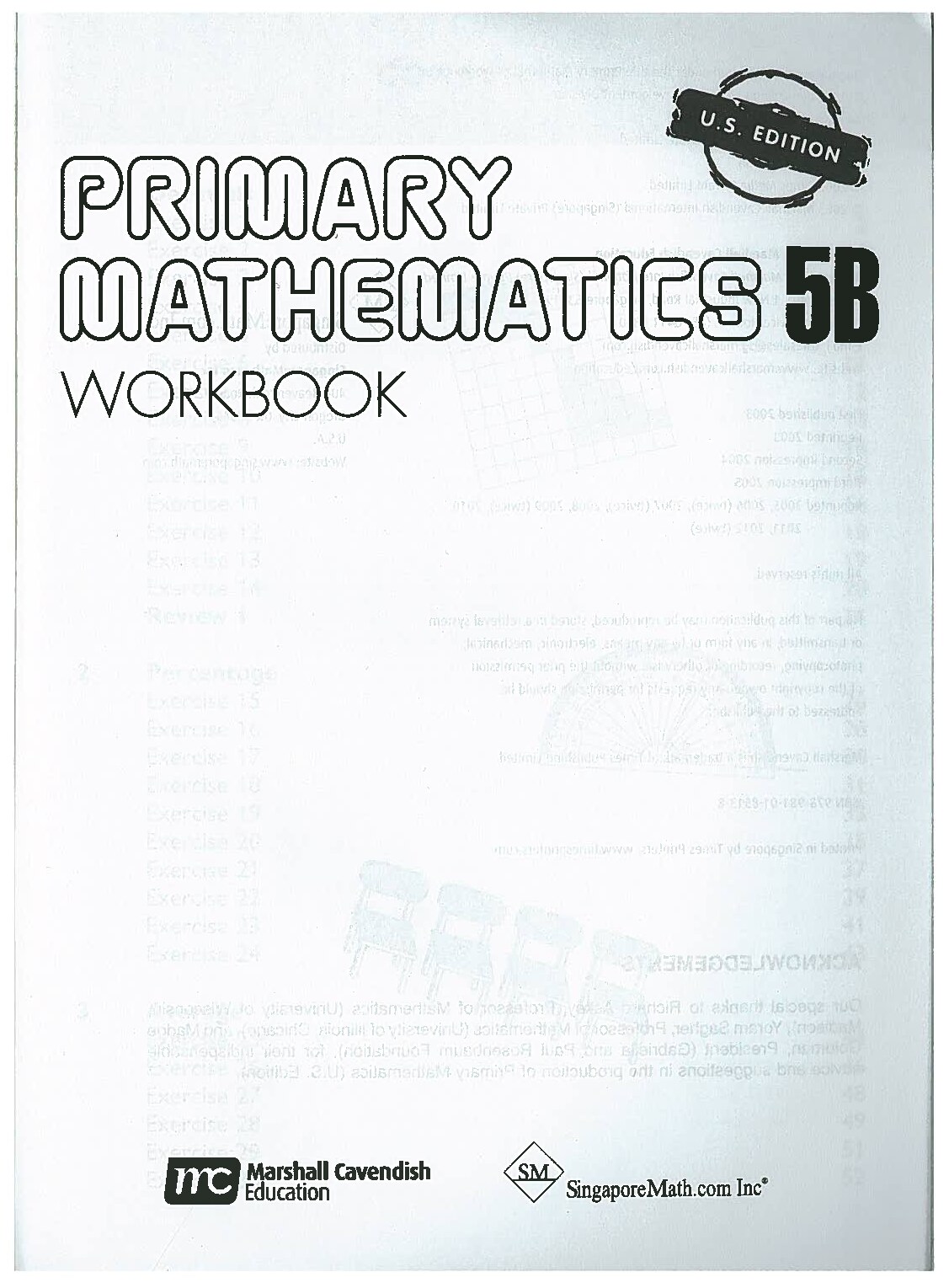Primary Mathematics U.S. Edition Workbook 5B