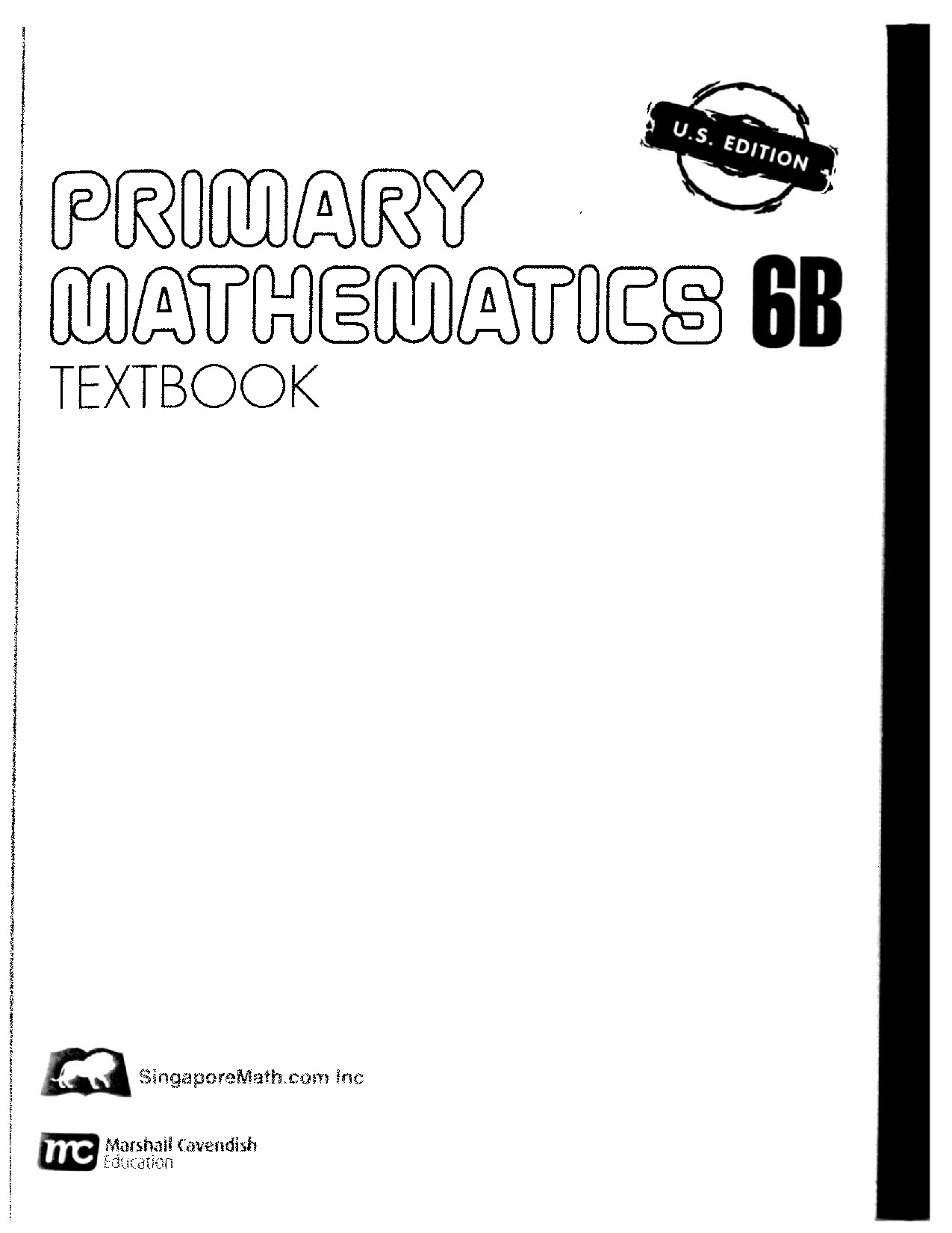 Singapore Primary Mathematics 6B Textbook