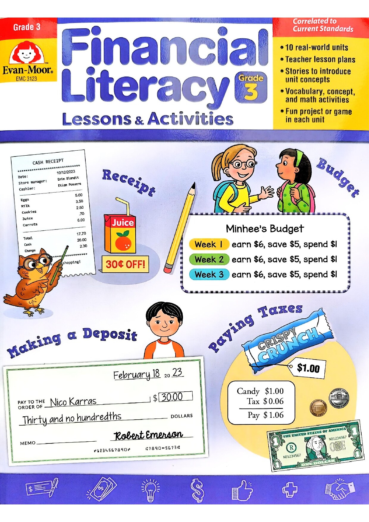 Financial Literacy Lessons and Activities Grade 3