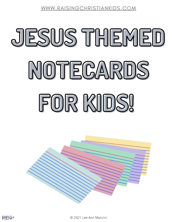 No. 23 Jesus Themed Note cards for kids