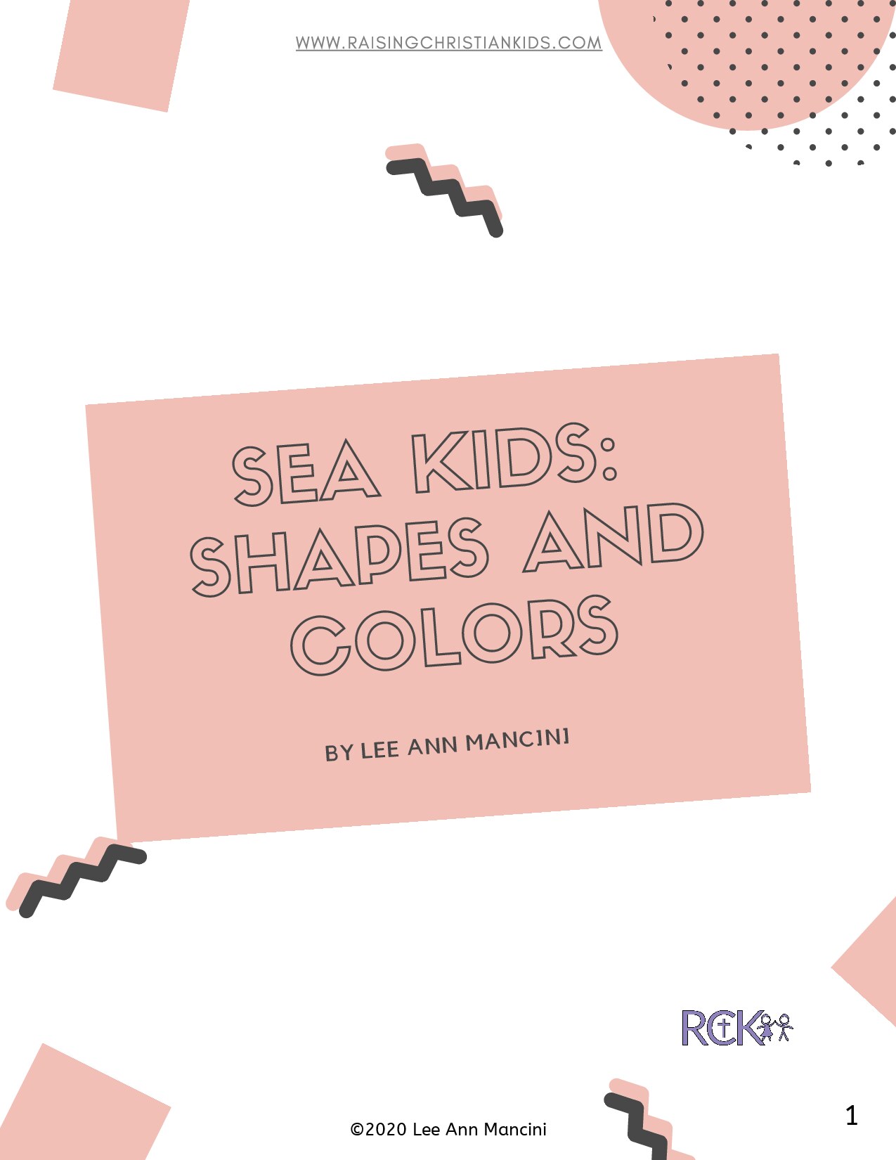 No. 18 Sea kids Shapes and colors