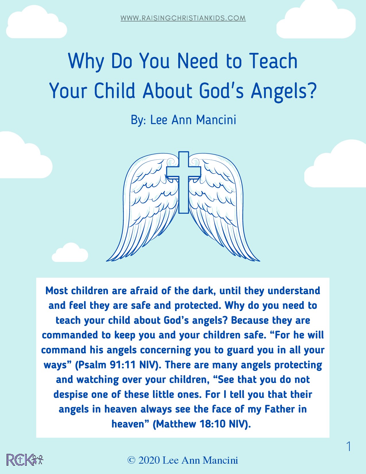 No. 20 Why Do you need to teach Your Child About God's Angels