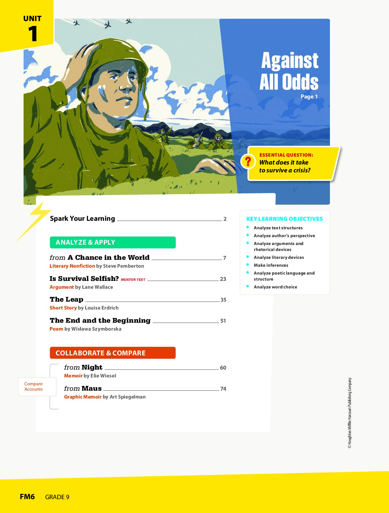 Into Literature Student Edition Grade 9