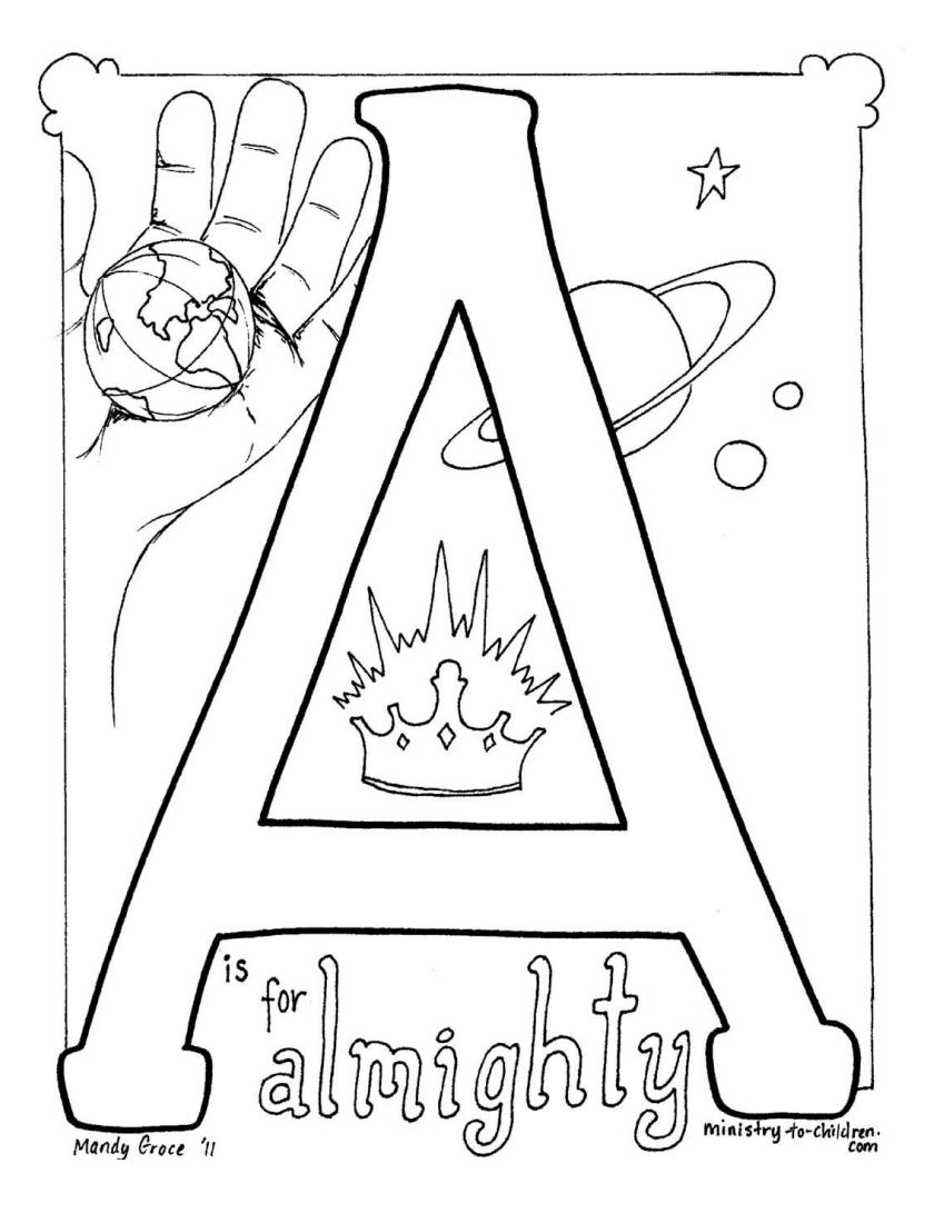 Bible Alphabet Coloring Book
