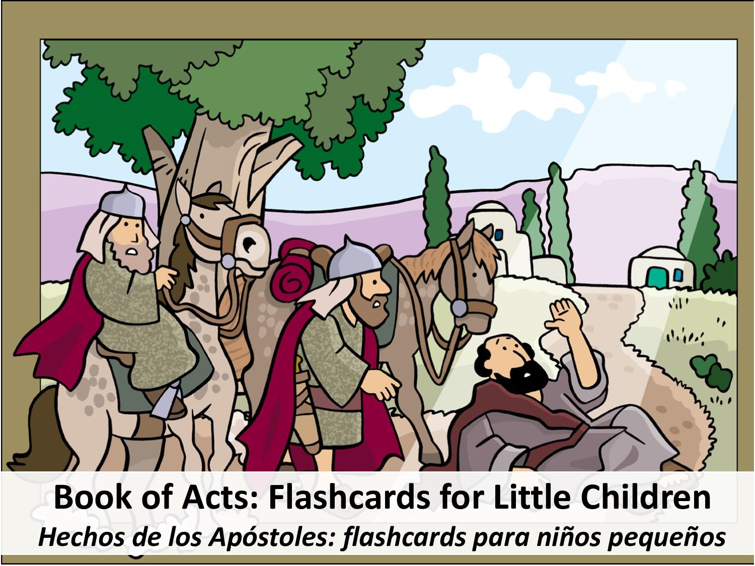 book of acts flashcards for little children