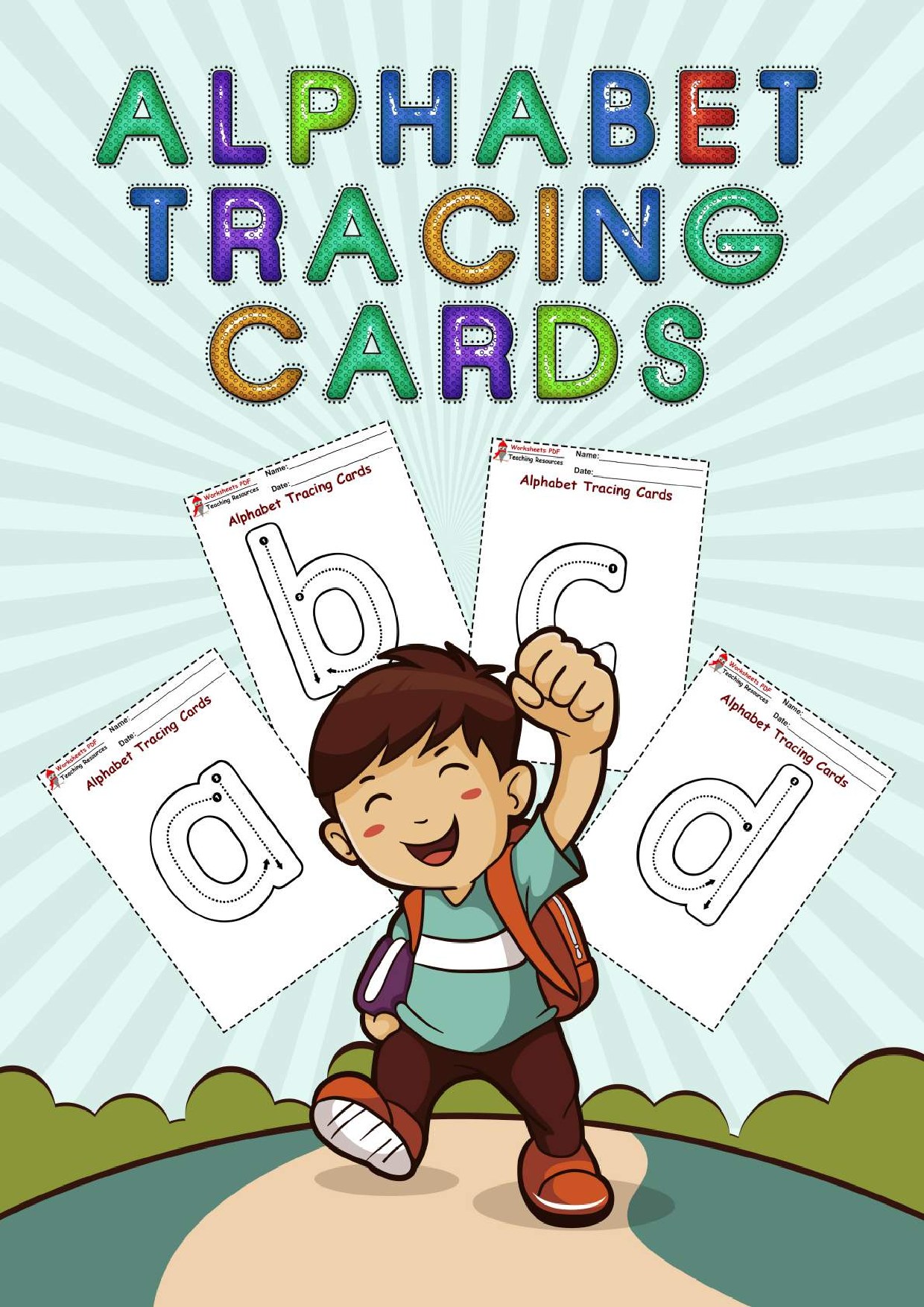 Alphabet Tracing Cards printables compressed